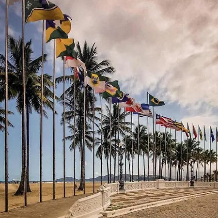 Apartamento Em Santos No Gonzaga Em Frente A Praia Exterior foto