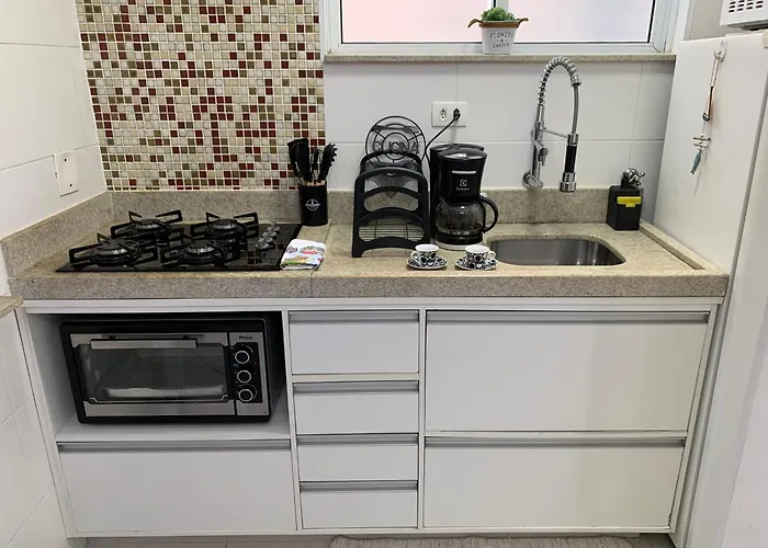 Apartamento Em Santos No Gonzaga Em Frente A Praia